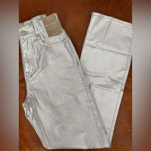 MADEWELL | The '90s Straight Jean in Silver Foil